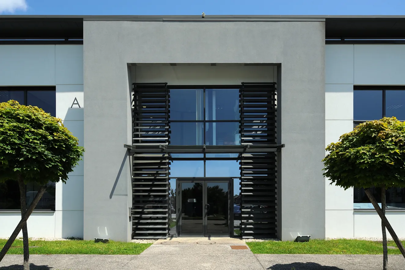 Espaces paysagés communs du campus San Severo — Bâtiment A livré en 2012